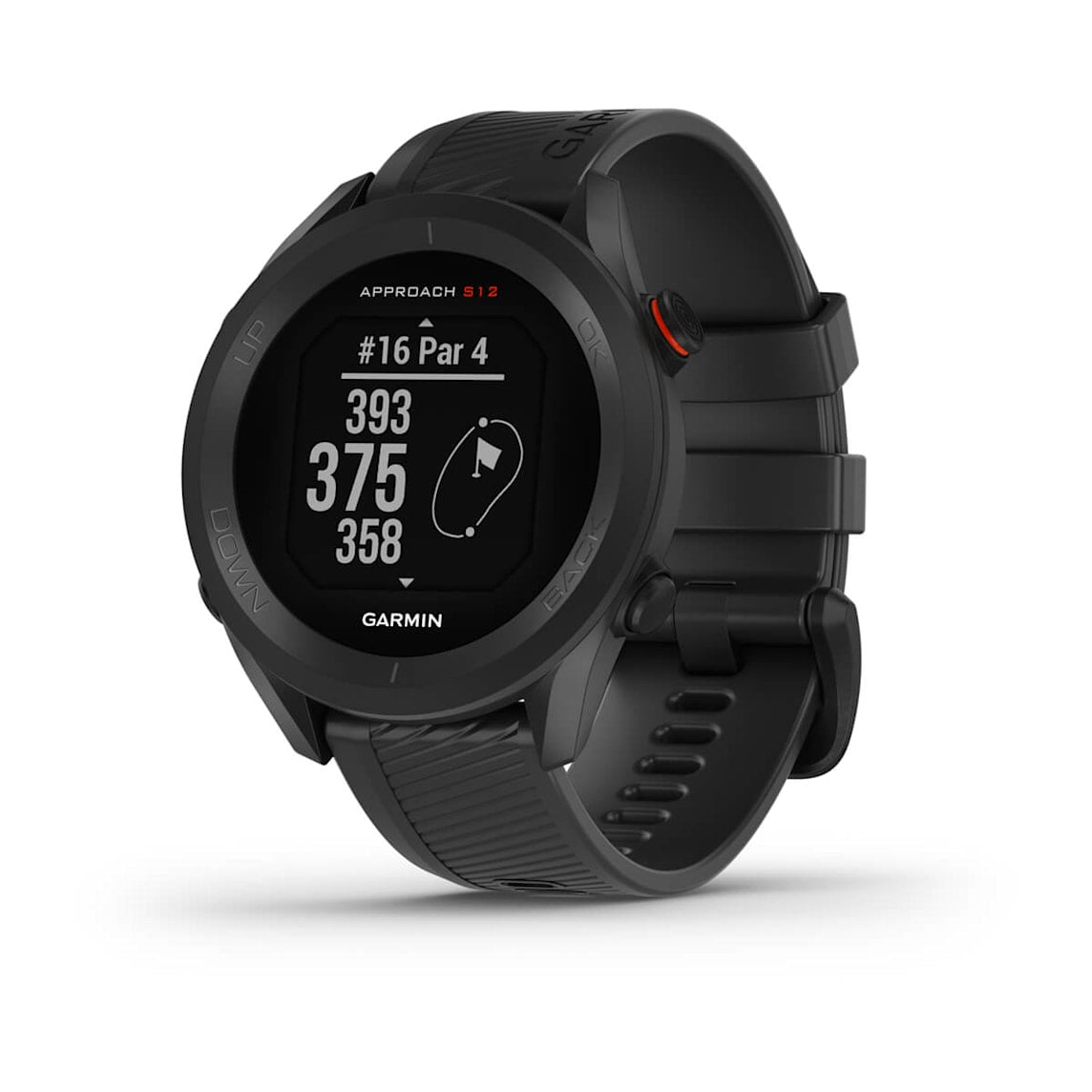 Garmin Approach S12 Black golf GPS smartwatch at Houston Car Stereo