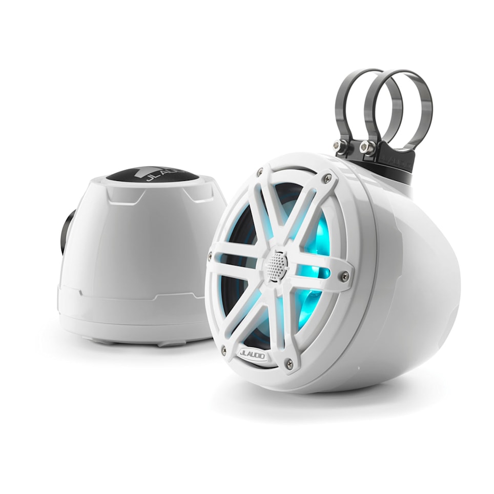 JL Audio M3-650VEX-Gw-S-Gw-i wake tower marine speakers for boats, wakeboard towers and open-water sound, waterproof marine audio upgrade available across the USA