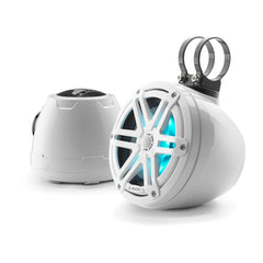 JL Audio M3-650VEX-Gw-S-Gw-i wake tower marine speakers for boats, wakeboard towers and open-water sound, waterproof marine audio upgrade available across the USA
