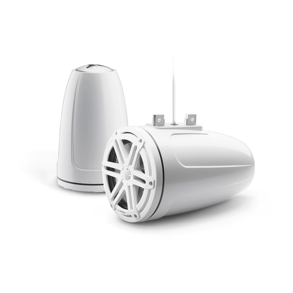 JL Audio M3-770ETXv3-Gw-S-Gw wake tower marine speakers for boats, wakeboard towers and open-water sound, waterproof marine audio upgrade available across the USA