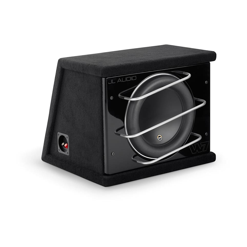 JL Audio CLS112RG-W7AE loaded enclosed car subwoofer for powerful bass upgrade at Houston Car Stereo