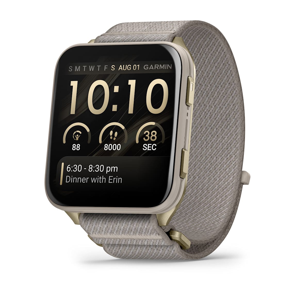 Garmin Venu X1 Soft Gold fitness smartwatch at Houston Car Stereo