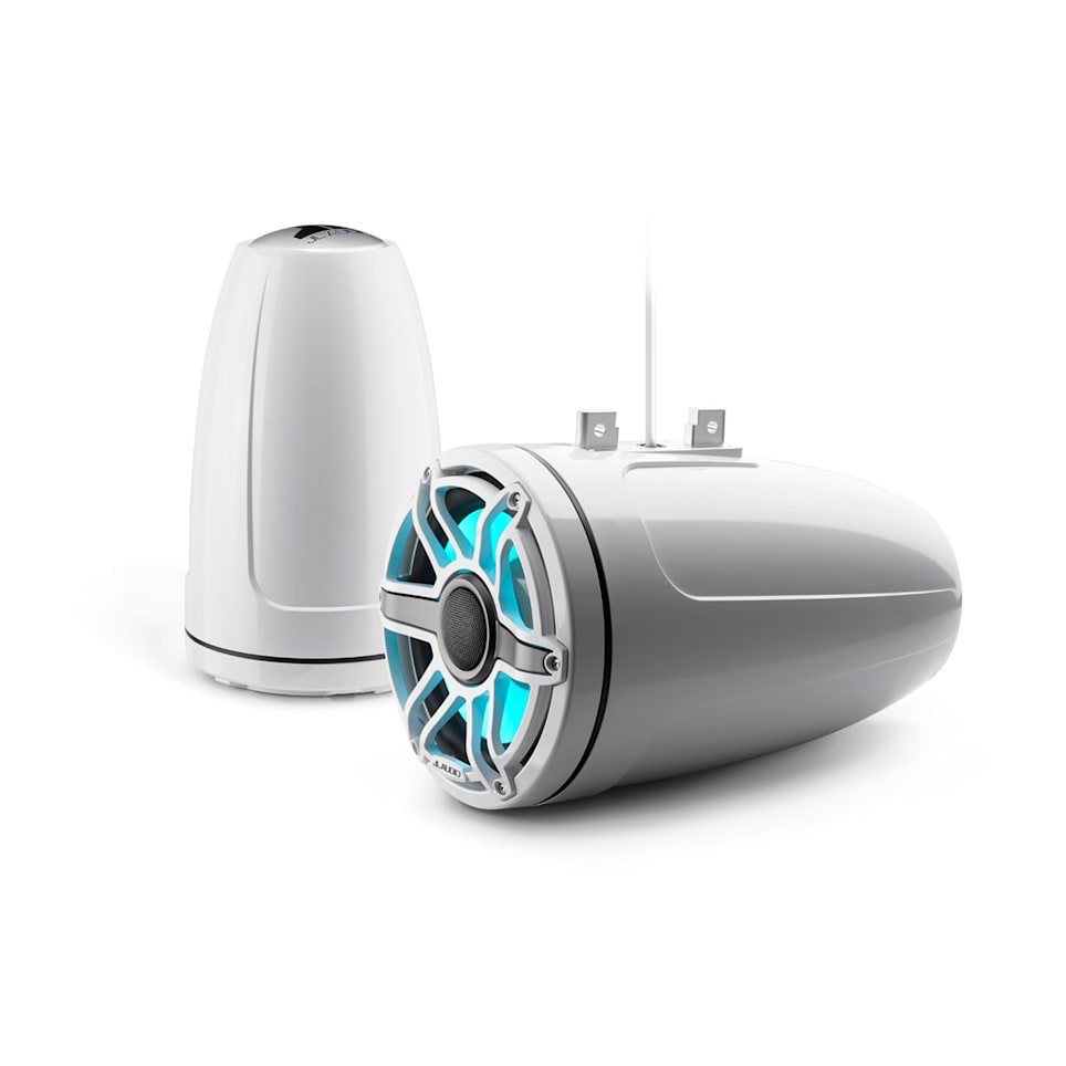 JL Audio M6-880ETXv3-Gw-S-GwGw-i wake tower marine speakers for boats, wakeboard towers and open-water sound, waterproof marine audio upgrade available across the USA