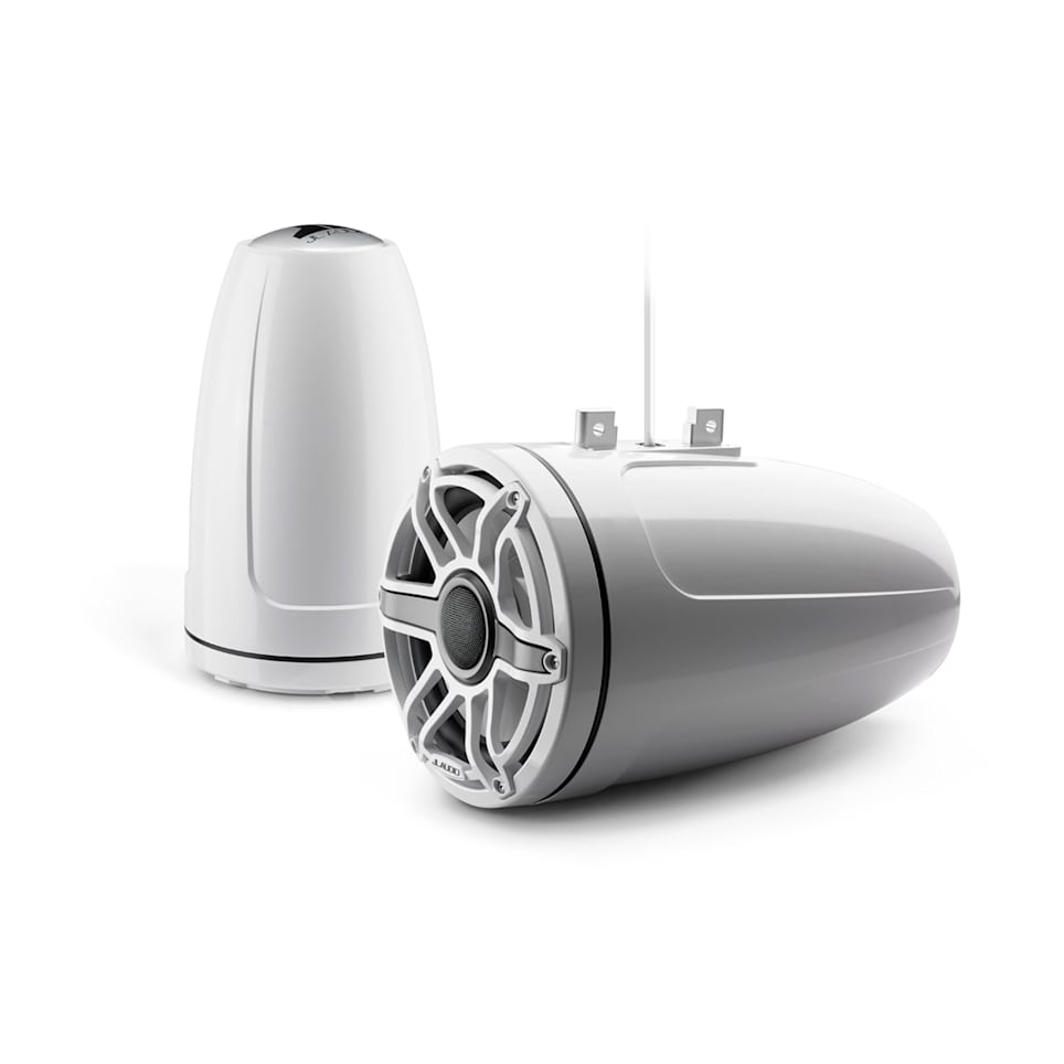 JL Audio M6-880ETXv3-Gw-S-GwGw wake tower marine speakers for boats, wakeboard towers and open-water sound, waterproof marine audio upgrade available across the USA