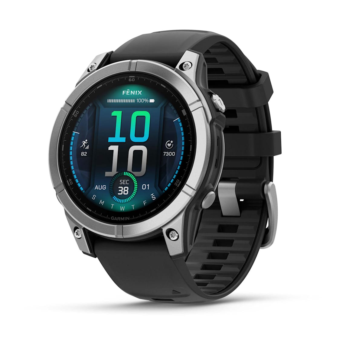 Garmin fēnix E - 47 mm AMOLED Stainless Steel premium multisport GPS smartwatch at Houston Car Stereo