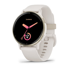Garmin vívoactive 5 Ivory and Cream Gold fitness GPS smartwatch at Houston Car Stereo