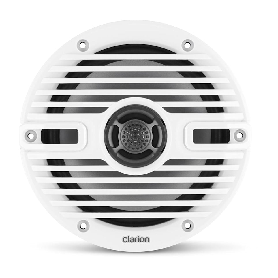 Clarion CMS-651-CWB marine speakers for boats, pontoons, yachts and marine sound systems, waterproof marine audio upgrade available across the USA