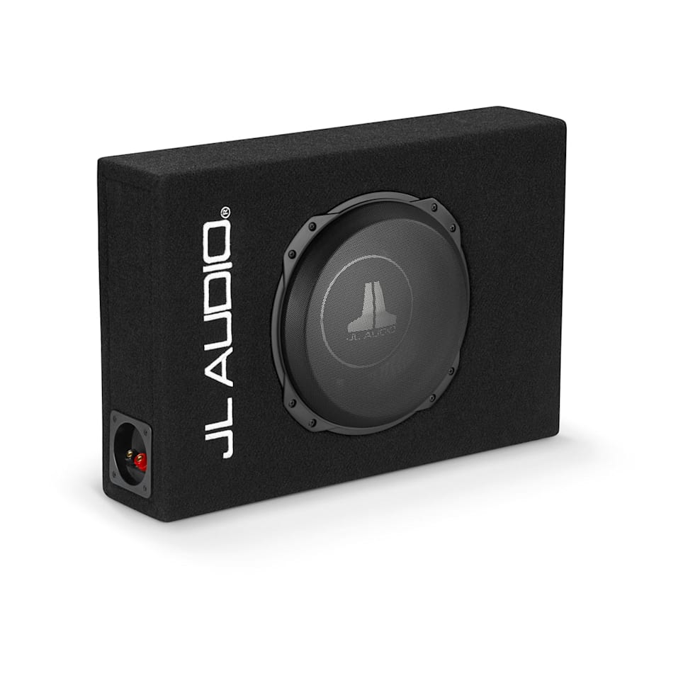 JL Audio CS110LG-TW3 loaded enclosed car subwoofer for powerful bass upgrade at Houston Car Stereo