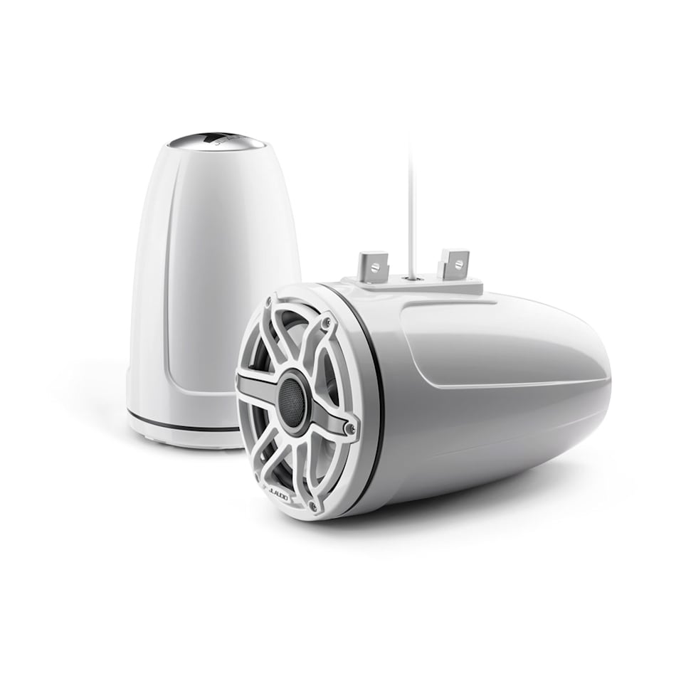 JL Audio M6-770ETXv3-Gw-S-GwGw wake tower marine speakers for boats, wakeboard towers and open-water sound, waterproof marine audio upgrade available across the USA