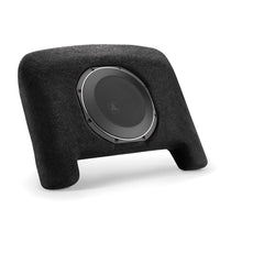 JL Audio Stealthbox custom-fit enclosed subwoofer for Tesla Model 3 at Houston Car Stereo