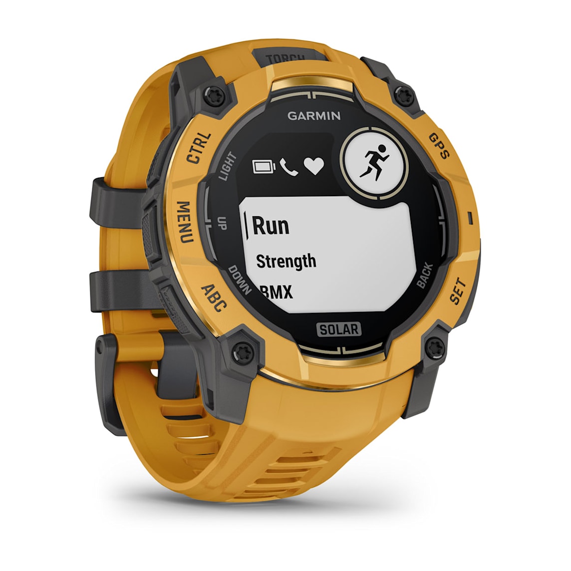Garmin Instinct 3 - 50 mm Solar Sunburst rugged outdoor GPS smartwatch at Houston Car Stereo