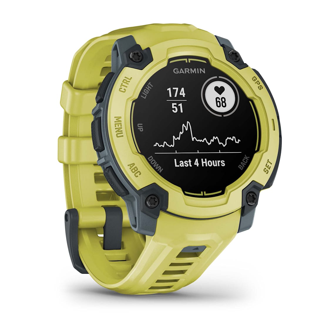 Garmin Instinct E - 45 mm Electric Lime rugged outdoor GPS smartwatch at Houston Car Stereo