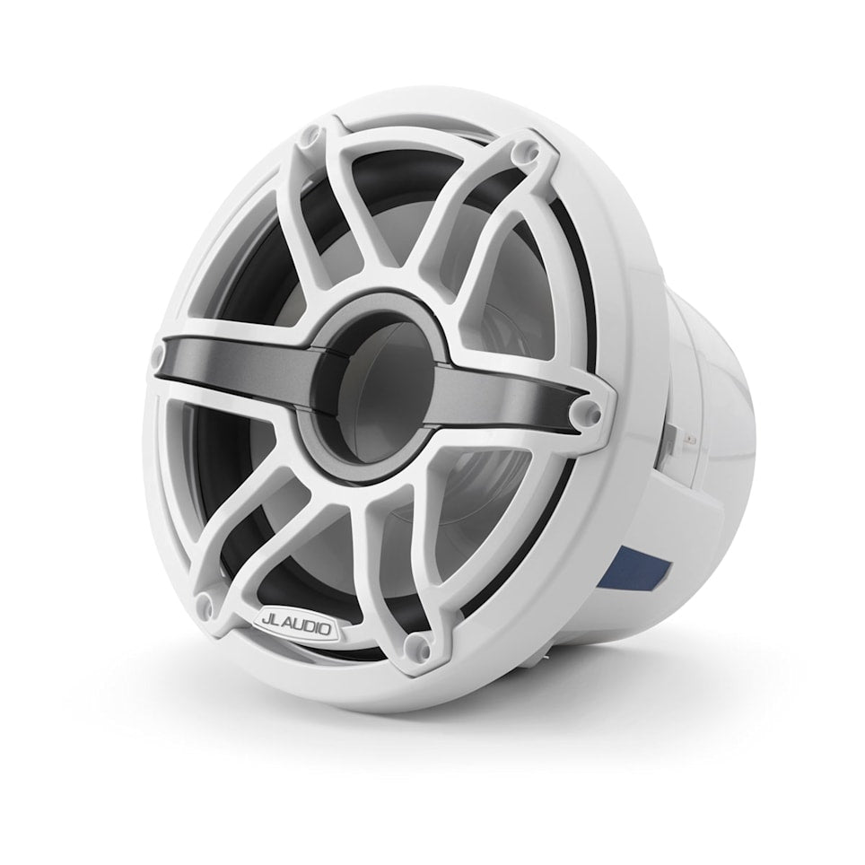 JL Audio M6-8IB-S-GwGw-4 marine subwoofers for deep boat bass and waterproof audio upgrades, waterproof marine audio upgrade available across the USA