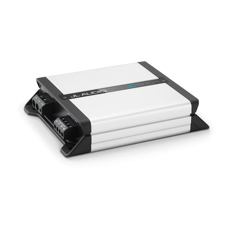 JL Audio JD500/1 car amplifier for speakers and subwoofer power at Houston Car Stereo
