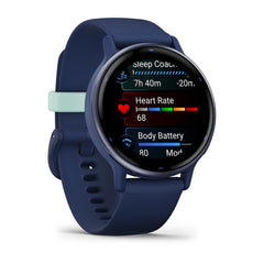 Garmin vívoactive 5 Navy fitness GPS smartwatch at Houston Car Stereo