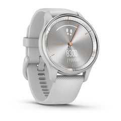 Garmin vívomove Trend Silver Stainless Steel Bezel hybrid smartwatch at Houston Car Stereo