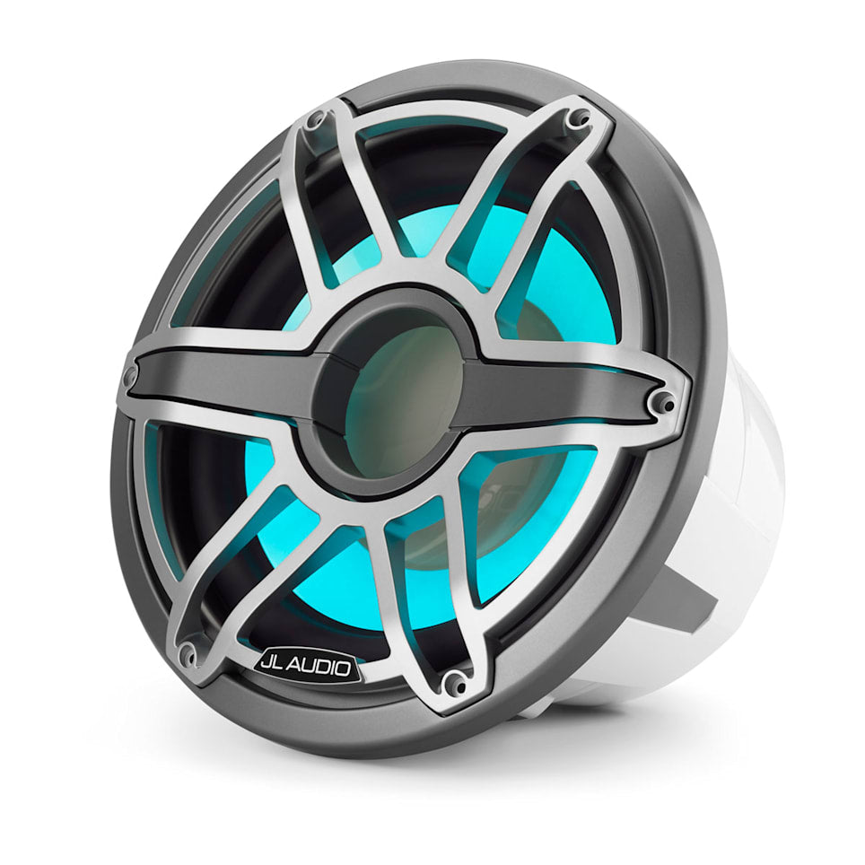 JL Audio M7-12IB-S-GmTi-i-4 marine subwoofers for deep boat bass and waterproof audio upgrades, waterproof marine audio upgrade available across the USA