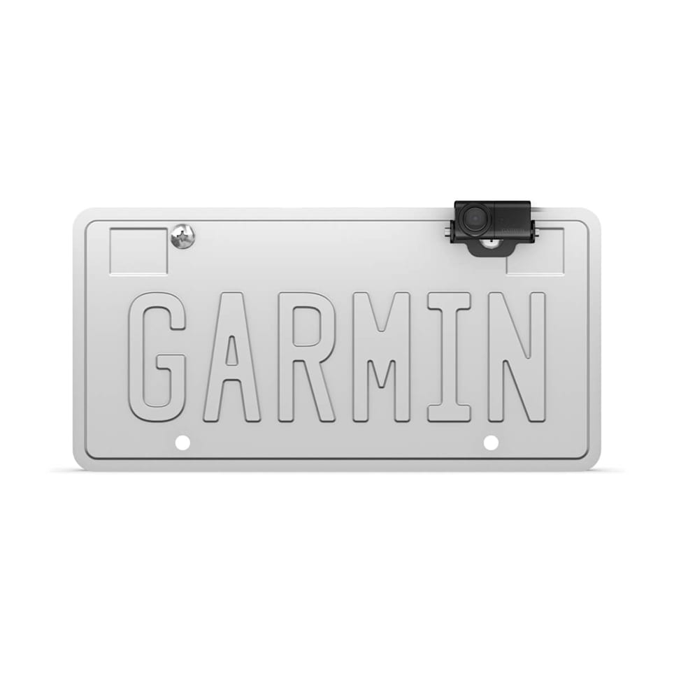 BC 50 Wireless Backup Camera with Night Vision, License Plate Mount and Bracket Mount Garmin BC 50 wireless backup camera with night vision for rear view safety and parking assistance