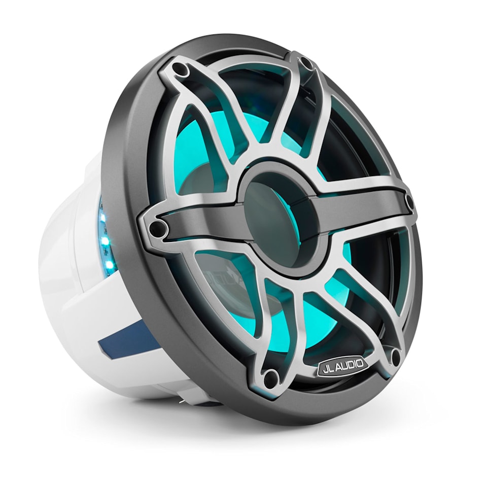 JL Audio M6-10W-S-GmTi-i-4 marine subwoofers for deep boat bass and waterproof audio upgrades, waterproof marine audio upgrade available across the USA