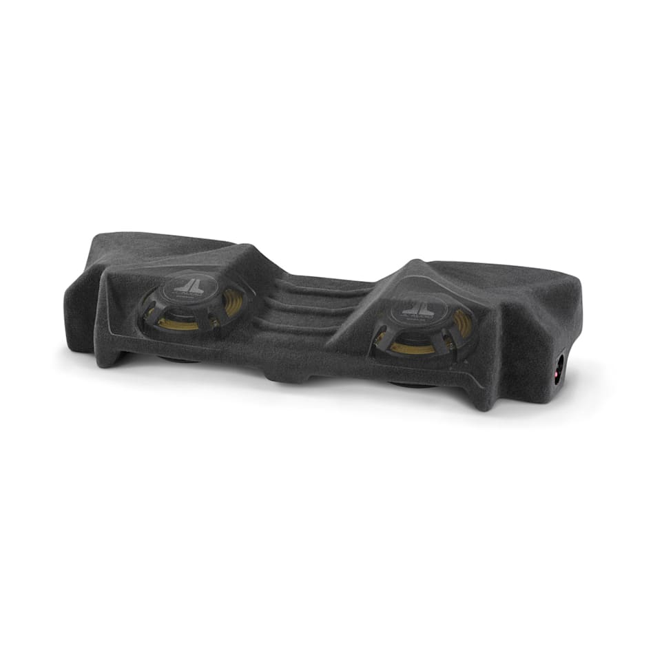 JL Audio Stealthbox custom-fit enclosed subwoofer for Chevrolet C7 Corvette Coupe, Dual Driver at Houston Car Stereo