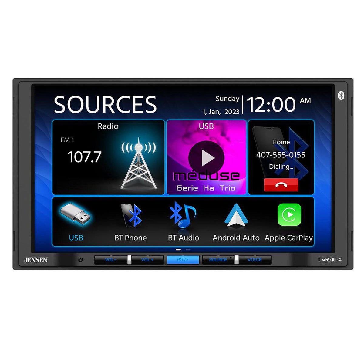 CAR RADIO 7³ TOUCHSCREEN W/ MODERN FEATURES “ CAR710-4