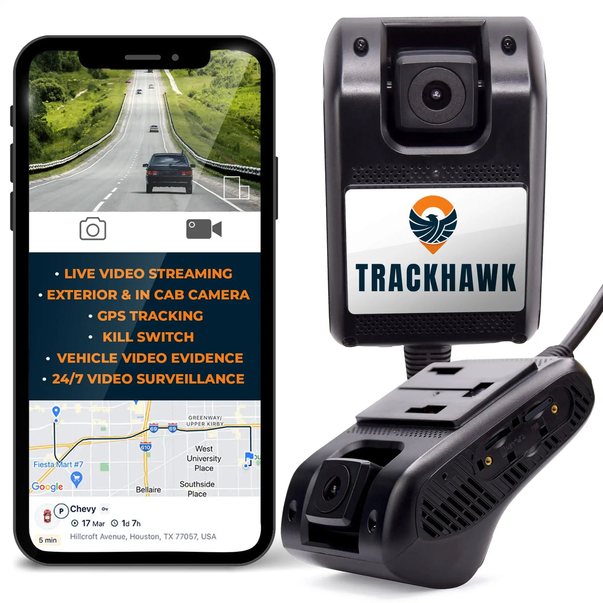 Trackhawk GPS TH-DASH: GPS Dash Cam & Kill Switch