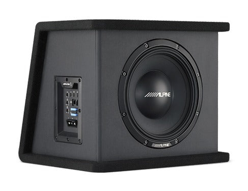 Alpine Powered 10" Subwoofer Wedge Enclosuresure (PWE-SB10)