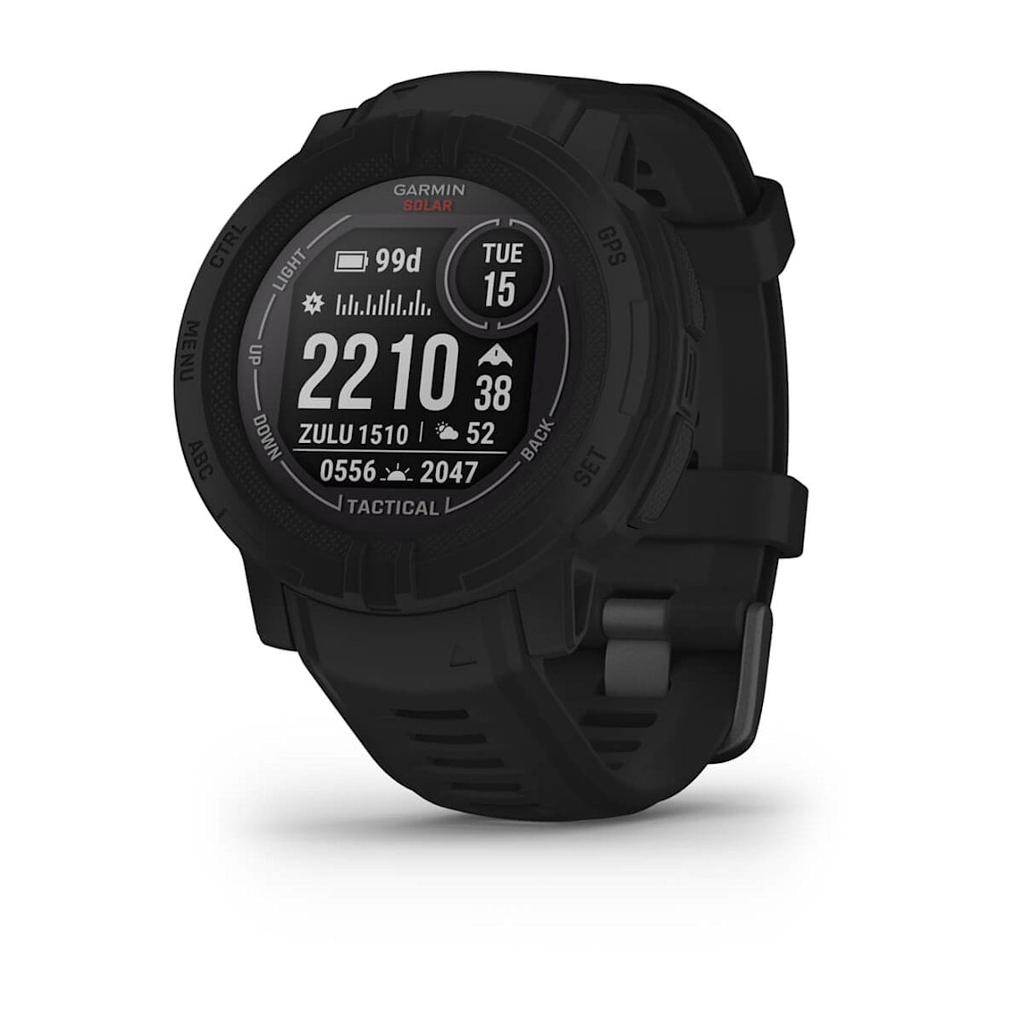Garmin Instinct 2 Solar - Tactical Edition Black rugged tactical GPS smartwatch at Houston Car Stereo