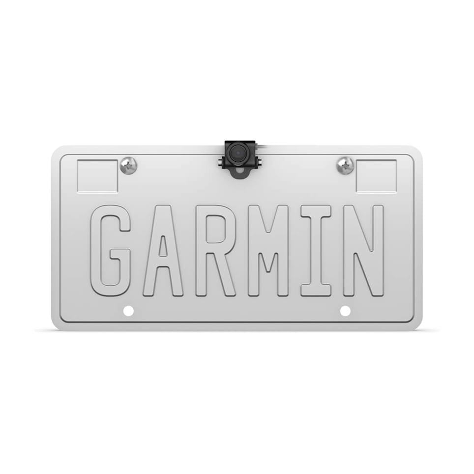 BC 50 Wireless Backup Camera with License Plate Mount Garmin BC 50 wireless backup camera with license plate mount for safer reversing and rear vehicle visibility