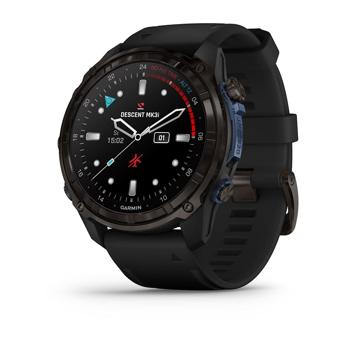 Garmin Descent Mk3i - 51 mm Carbon Gray DLC Titanium dive computer smartwatch at Houston Car Stereo