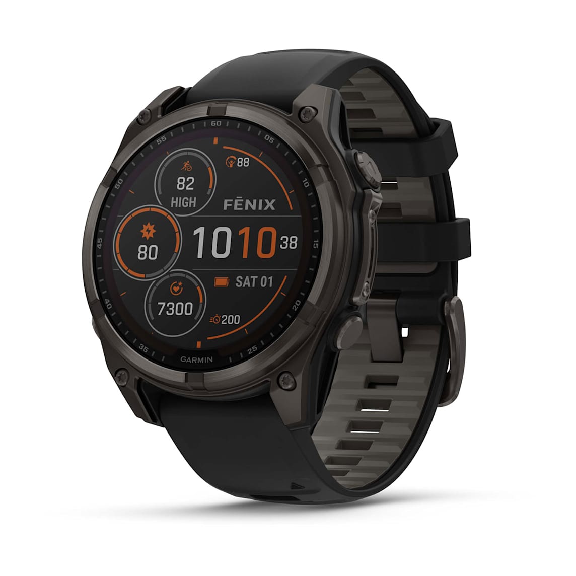 Garmin fēnix 8 - 47 mm Solar Sapphire premium multisport GPS smartwatch at Houston Car Stereo