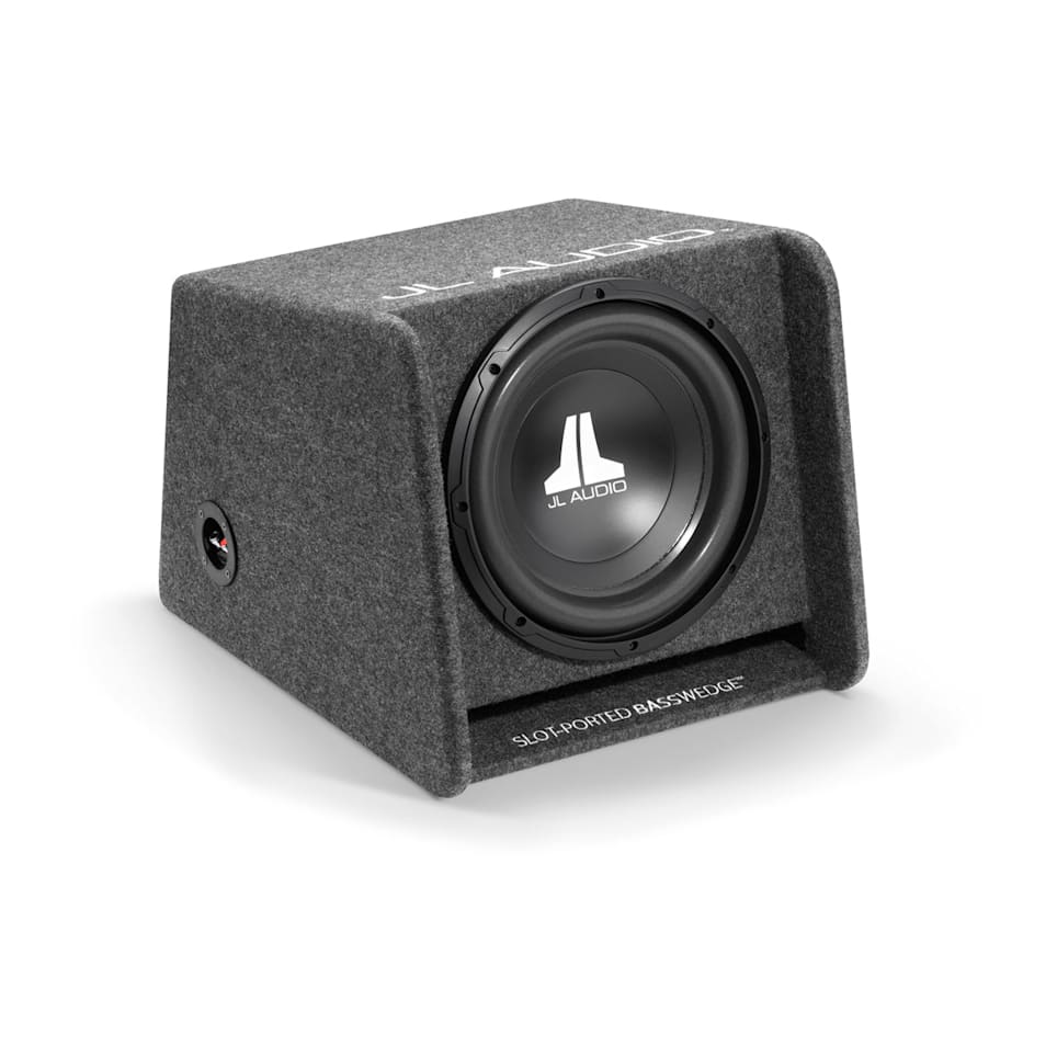 JL Audio CP112-W0v3 loaded enclosed car subwoofer for powerful bass upgrade at Houston Car Stereo