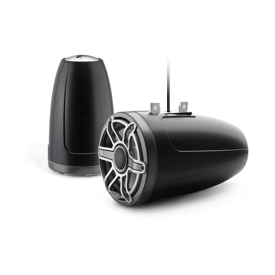 JL Audio M6-880ETXv3-Sb-S-GmTi wake tower marine speakers for boats, wakeboard towers and open-water sound, waterproof marine audio upgrade available across the USA