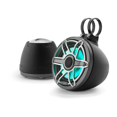 JL Audio M6-650VEX-Mb-S-GmTi-i wake tower marine speakers for boats, wakeboard towers and open-water sound, waterproof marine audio upgrade available across the USA