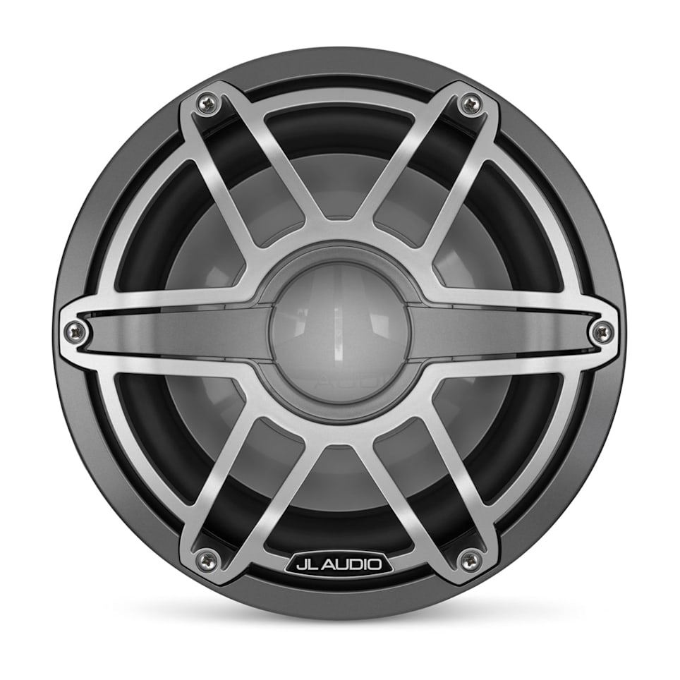 JL Audio M6-10B-S-GmTi-4 marine subwoofers for deep boat bass and waterproof audio upgrades, waterproof marine audio upgrade available across the USA