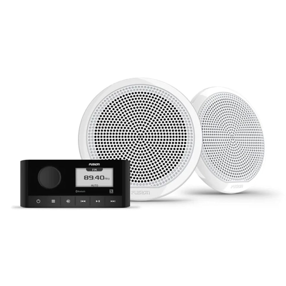 Fusion 010-02405-51 marine stereo and speaker kits for complete boat audio upgrades, waterproof marine audio upgrade available across the USA