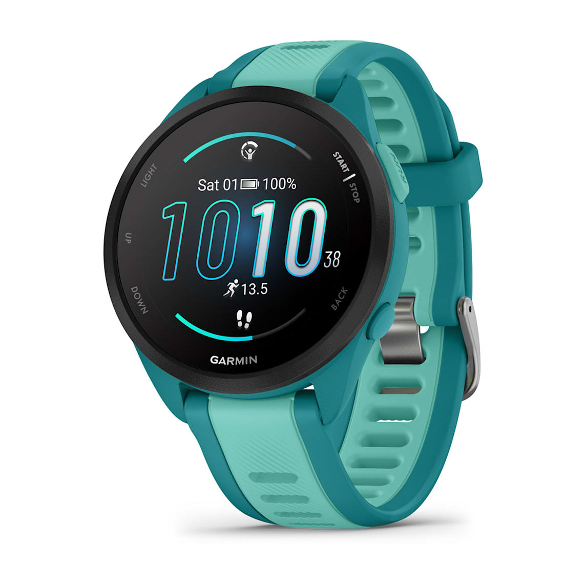 Garmin Forerunner 165 Music Turquoise Aqua GPS running watch at Houston Car Stereo