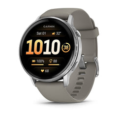 Garmin Venu 4 - 45 mm Silver fitness smartwatch at Houston Car Stereo