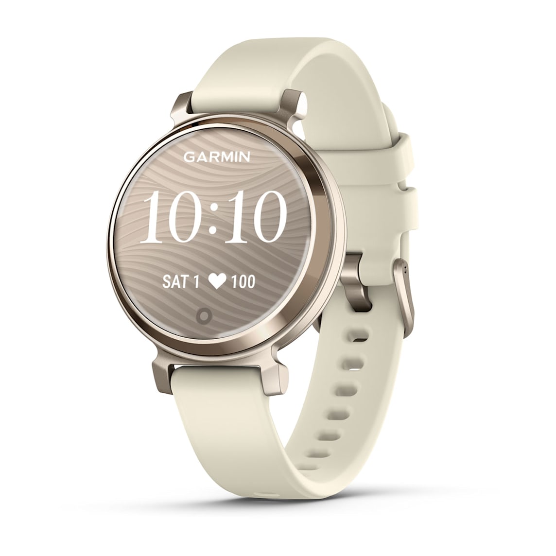 Garmin Lily 2 Cream Gold women's fitness smartwatch at Houston Car Stereo