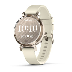 Garmin Lily 2 Cream Gold women's fitness smartwatch at Houston Car Stereo