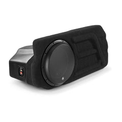 JL Audio Stealthbox custom-fit enclosed subwoofer for Chevrolet Camaro at Houston Car Stereo