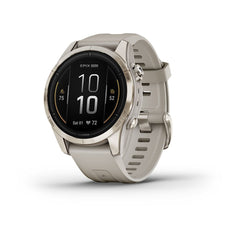 Garmin epix Pro (Gen 2) - Sapphire Edition | 42 mm Soft Gold premium multisport GPS smartwatch at Houston Car Stereo