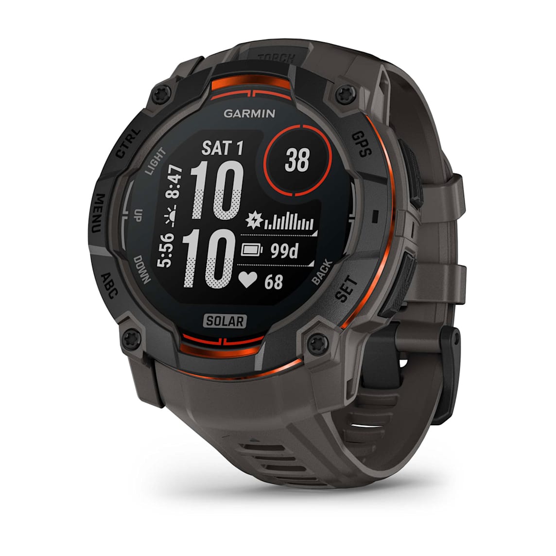 Garmin Instinct 3 - 50 mm Solar Black rugged outdoor GPS smartwatch at Houston Car Stereo