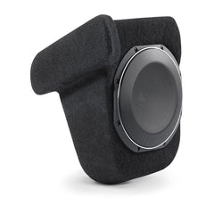 JL Audio Stealthbox custom-fit enclosed subwoofer for Tesla Model Y at Houston Car Stereo