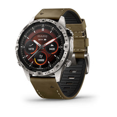 Garmin MARQ Adventurer (Gen 2) - Damascus Steel Edition luxury GPS smartwatch at Houston Car Stereo