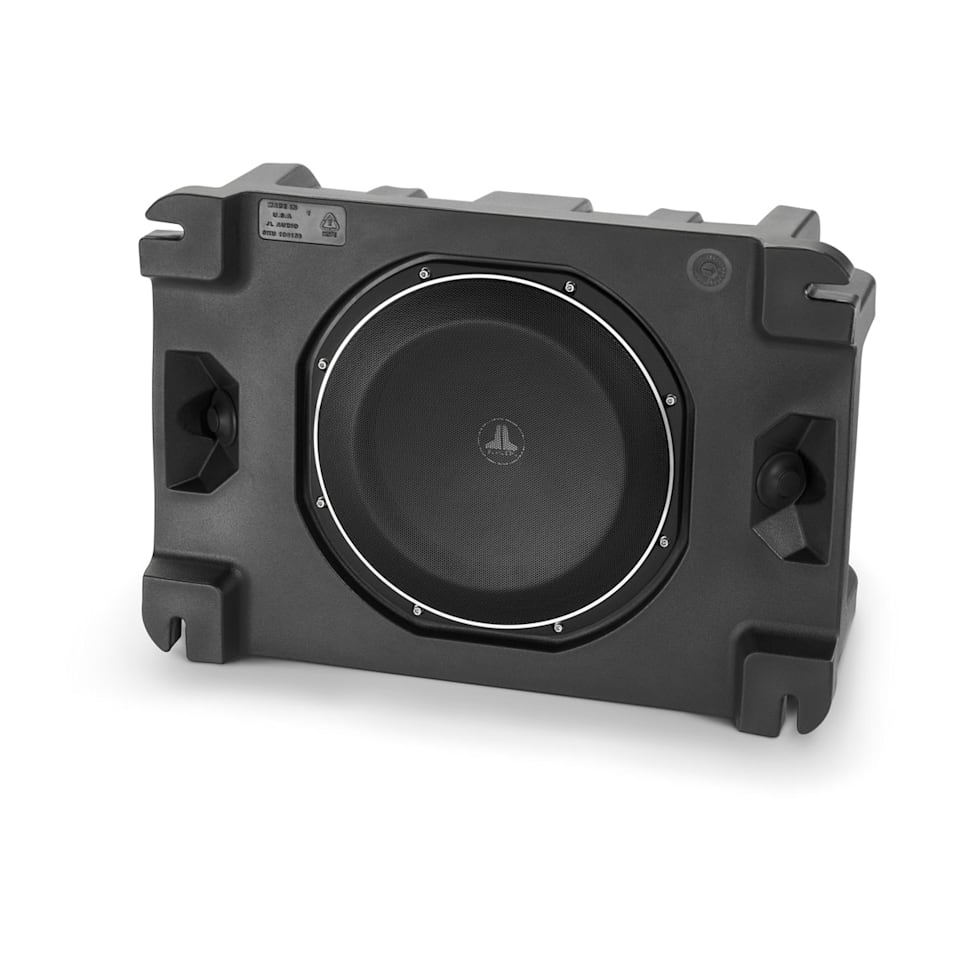 JL Audio PES112-TW1-4 loaded enclosed car subwoofer for powerful bass upgrade at Houston Car Stereo