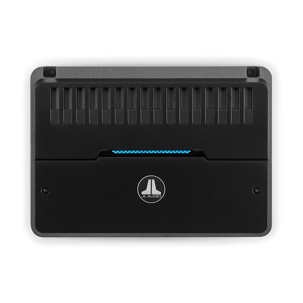 JL Audio RD400/4 car amplifier for speakers and subwoofer power at Houston Car Stereo
