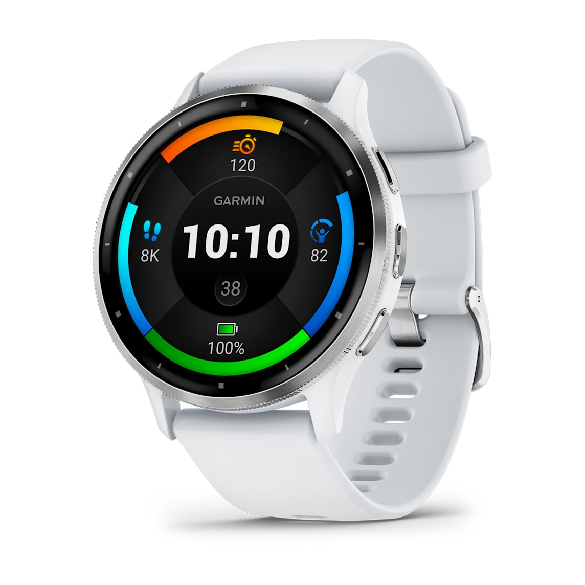 Garmin Venu 3 Silver Stainless Steel Bezel fitness smartwatch at Houston Car Stereo