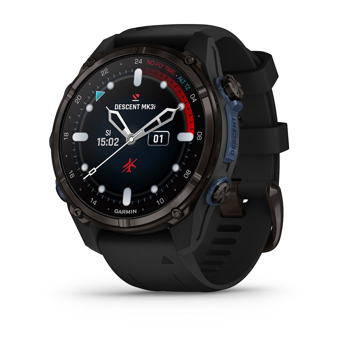 Garmin Descent Mk3i - 43 mm Carbon Gray DLC Titanium dive computer smartwatch at Houston Car Stereo