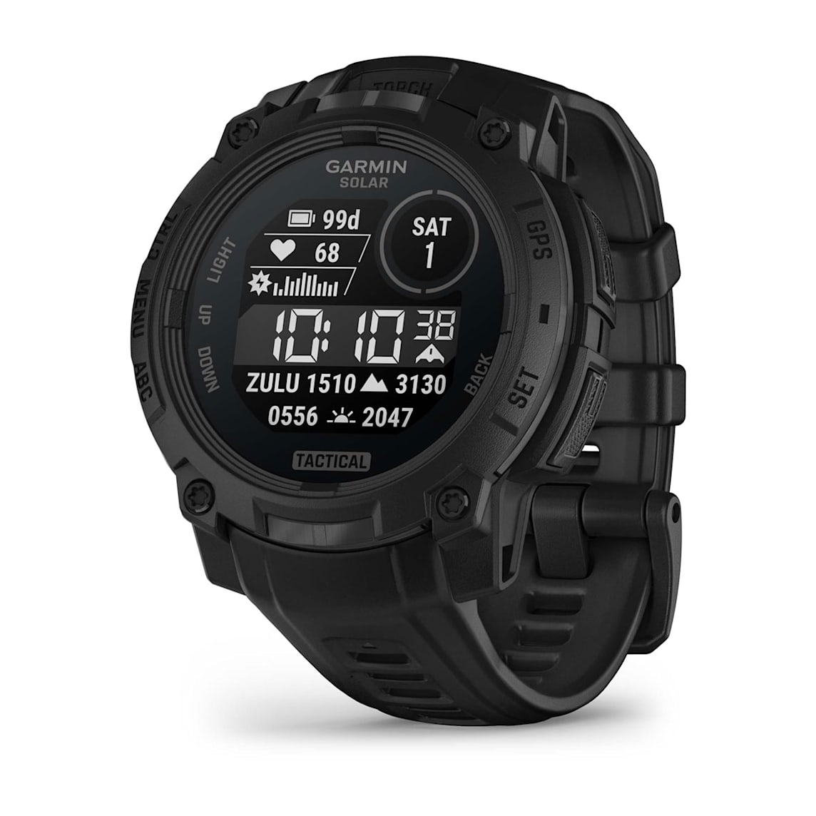Garmin Instinct 3 - 45 mm Solar Black rugged outdoor GPS smartwatch at Houston Car Stereo